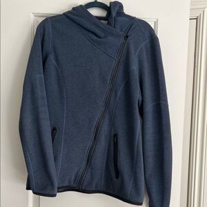 Athleta Women's Blue Asymmetrical Zip Jacket